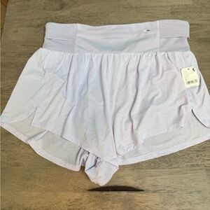 NWT Free People tempo light as air run shorts lavender XL